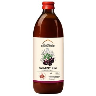 Sok z Czarnego Bzu 500ml PRODUKTY BONIFRATERSKIE