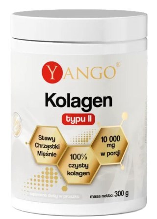 YANGO Kolagen wołowy typu II w proszku 300 g