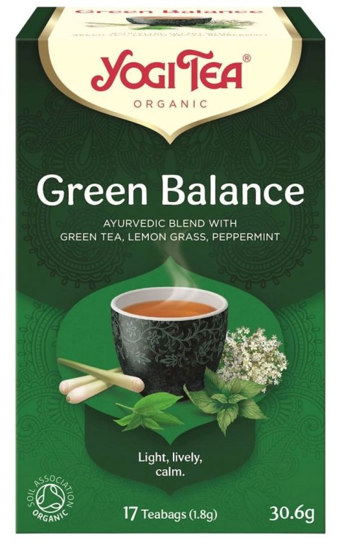 YOGI TEA Herbata Green Balance - zielona równowaga BIO 17*1,8g