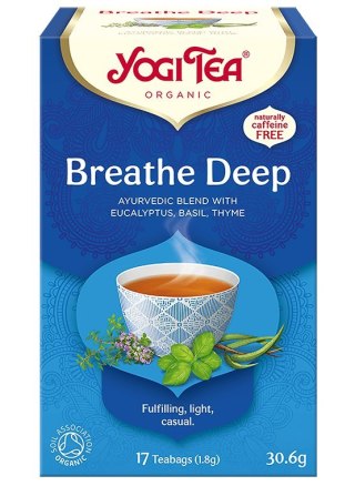 YOGI TEA Herbatka Breathe Deep - głęboki oddech BIO 17*1,8g