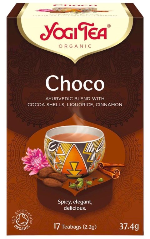 YOGI TEA Herbatka Choco - czekoladowa z kakao BIO 17*2,2g