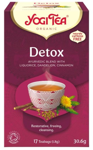 YOGI TEA Herbatka Detox - oczyszczanie BIO 17*1,8g