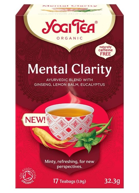 YOGI TEA Herbatka Mental Clarity - jasność umysłu BIO 17*1,9g