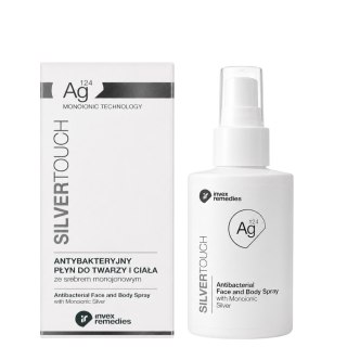 Antybakteryjny płyn do twarzy i ciała ze srebrem monojonowym Ag124 100ml INVEX REMEDIES
