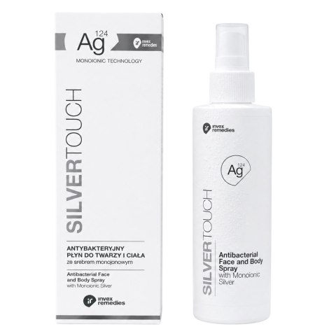 Antybakteryjny płyn do twarzy i ciała ze srebrem monojonowym Ag124 200ml INVEX REMEDIES