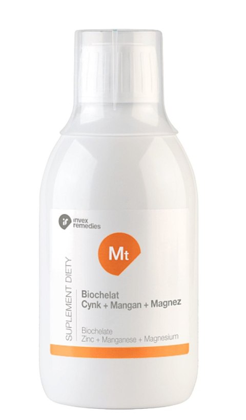 Biochelat Zn-Mn-Mg cynk + mangan + magnez 300 ml INVEX REMEDIES