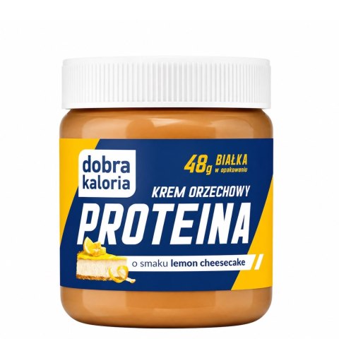 DOBRA KALORIA Krem orzechowy PROTEINA o smaku lemon cheesecake 200g