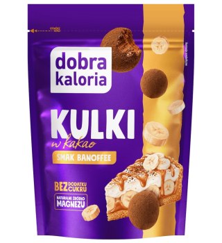DOBRA KALORIA Kulki w kakao smak banoffee 65g KUBARA