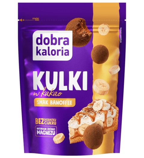DOBRA KALORIA Kulki w kakao smak banoffee 65g KUBARA