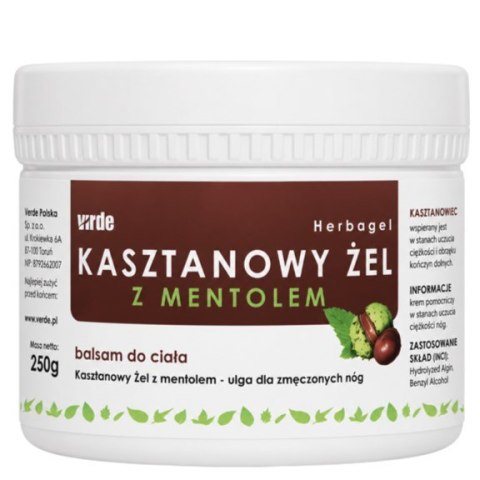Kasztanowy żel z mentolem 250ml VIRDE