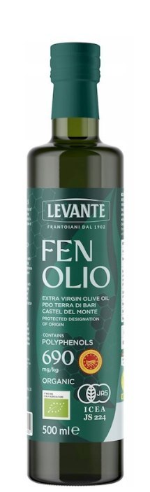 LEVANTE Oliwa z oliwek extra virgin wysokopolifenolowa 690mg/kg FENOLIO BIO 500ml