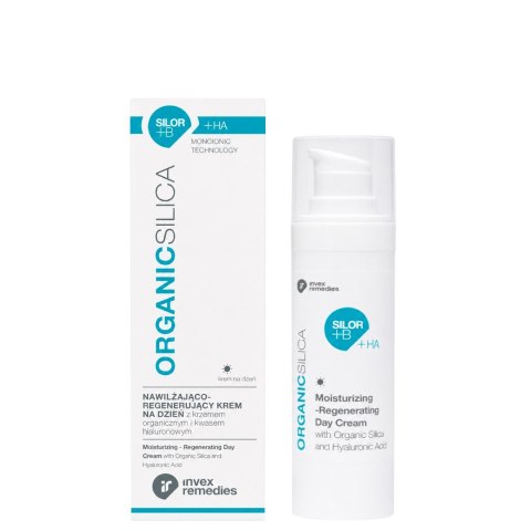 Nawilżająco-regenerujący krem na dzień z krzemem organicznym i kwasem hialuronowym SILOR+B+HA 30ml INVEX REMEDIES