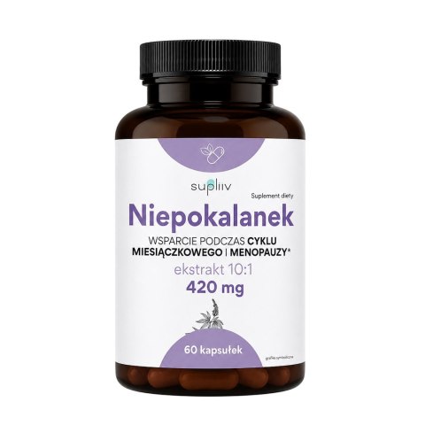 Niepokalanek ekstrakt 10:1 420mg, 60 kaps. SUPLIIV