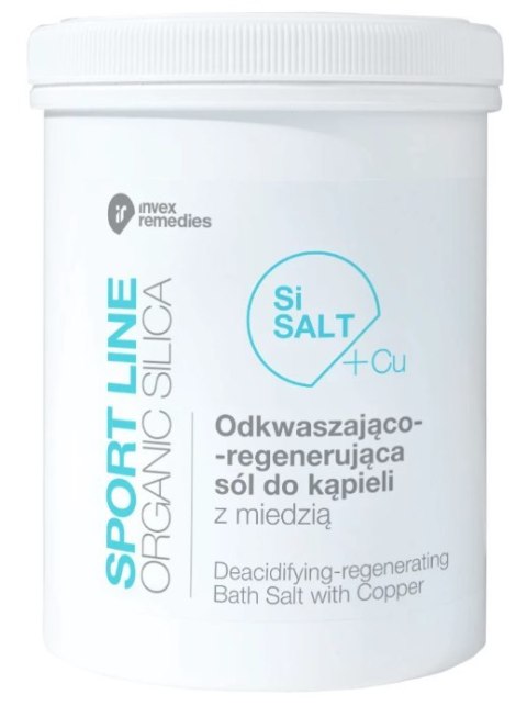 Odkwaszająco-regenerująca sól do kąpieli z miedzią SiSalt+Cu 1500g INVEX REMEDIES