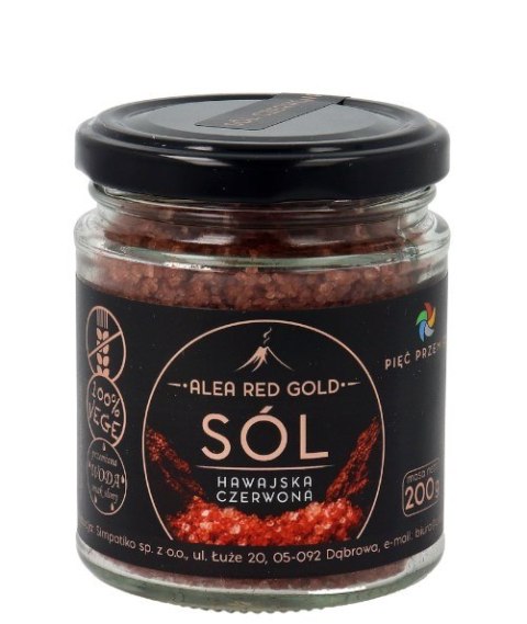 PIĘĆ PRZEMIAN Sól hawajska czerwona Alea Red Gold 1-2mm 200g