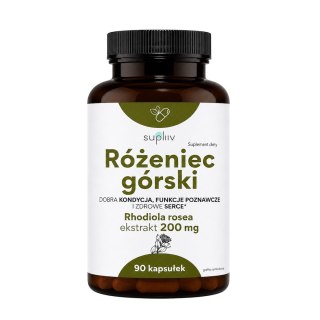 Różeniec górski ekstrakt 200mg, 90 kaps. SUPLIIV