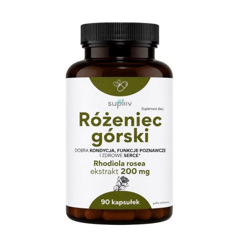 Różeniec górski ekstrakt 200mg, 90 kaps. SUPLIIV