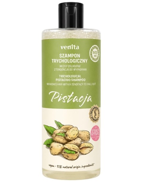 VENITA Trychologiczny szampon Pistacja do włosów osłabionych z tendencją do wypadania 500ml - edycja limitowana