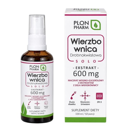Wierzbownica drobnokwiatowa Solo ekstrakt 20:1 w płynie 100ml PLON PHARM