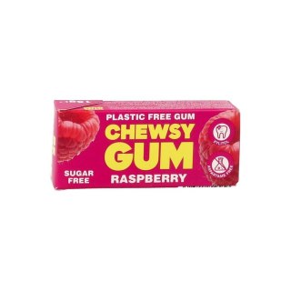 CHEWSY Gumy do żucia o smaku malinowym z ksylitolem 15g (10 gum)
