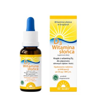 DR. JACOB'S Witamina słońca D3 w kroplach 20ml