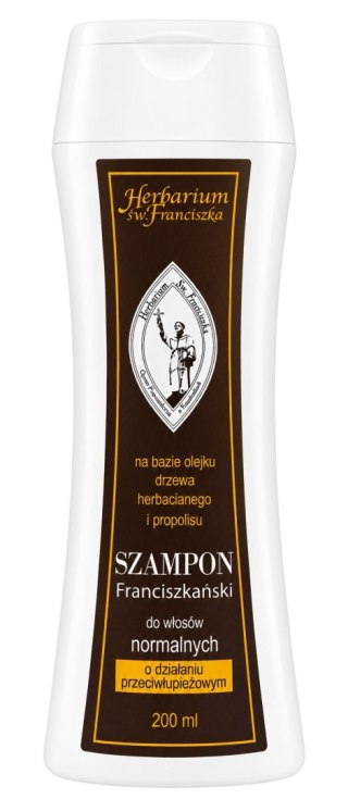 HERBARIUM ŚW. FRANCISZKA Szampon do włosów normalnych z propolisem 200ml MELALEUCA