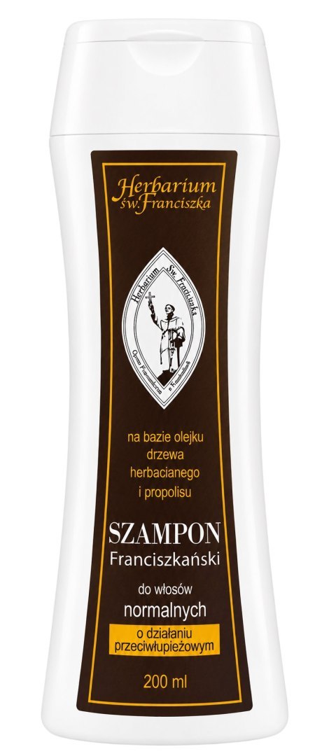HERBARIUM ŚW. FRANCISZKA Szampon do włosów normalnych z propolisem 200ml MELALEUCA