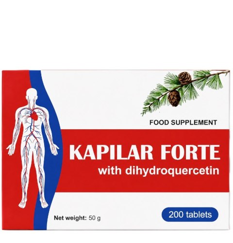 Kapilar Forte z witaminą C i rutyną 200 tabletek (Ukraina)