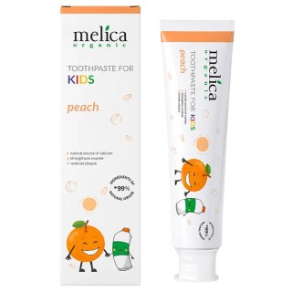 MELICA Pasta do zębów dla dzieci brzoskwiniowa bez fluoru 100ml
