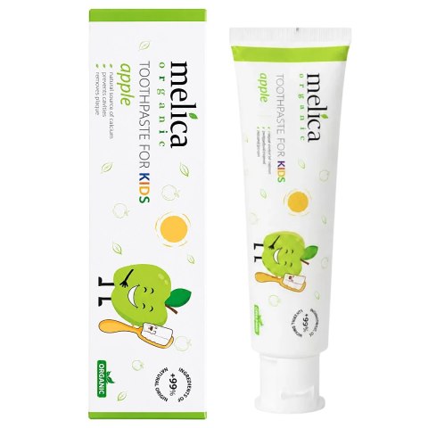 MELICA Pasta do zębów dla dzieci jabłkowa bez fluoru 100ml