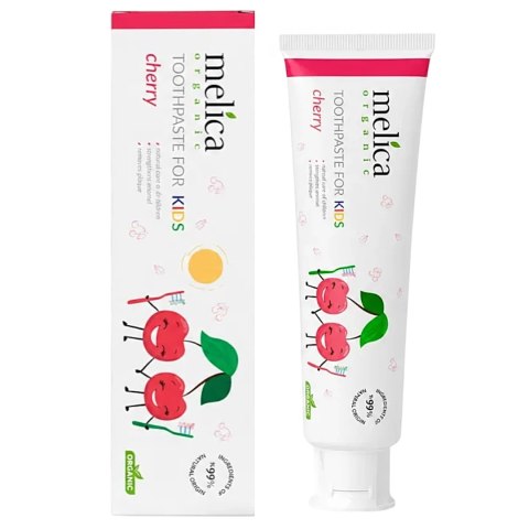 MELICA Pasta do zębów dla dzieci wiśniowa bez fluoru 100ml