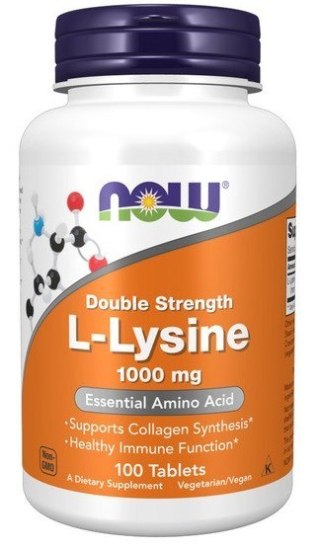 NOW FOODS L-Lysine 1000mg 100tabl. - L-Lizyna