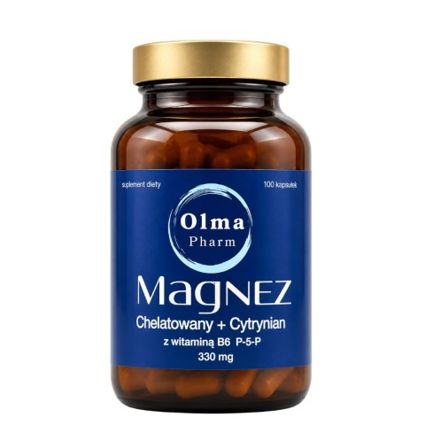 OLMA PHARM Magnez Taurynian z witaminą B6 P-5-P 100 kaps.