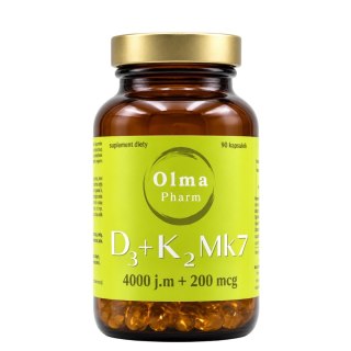 OLMA PHARM Witamina D3 4000 IU + K2 200mcg 90 kaps.