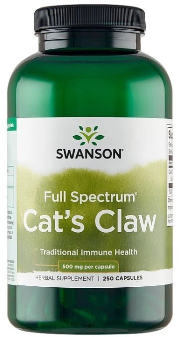 SWANSON Cat's Claw 500mg, 250kaps.