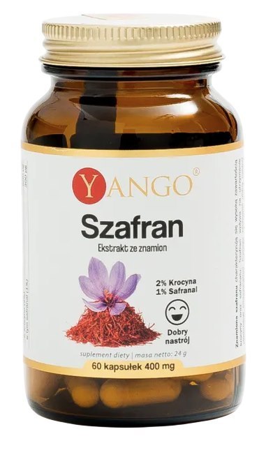 YANGO Szafran ekstrakt ze znamion - 60 kaps.